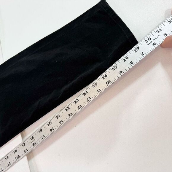 Lucky Brand Pants Womens 31 Velvet Velour Black Jeans Straight Retro - Picture 2 of 8